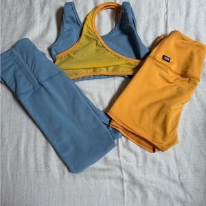 Kids Matching Set in Blue and Yellow